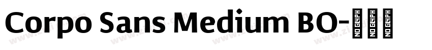 Corpo Sans Medium BO字体转换